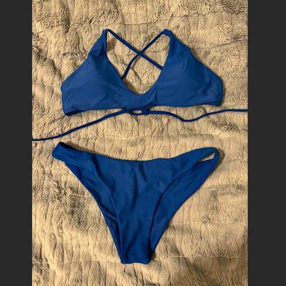ZAFUL Blue Bikini - Size 8/L - Picture 1 of 1